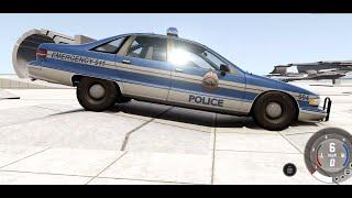 BeamNG Drive - 1991 Police Chevrolet Caprice Suspension Testing