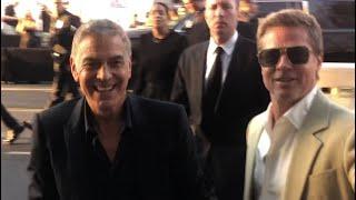 BRAD PITT and GEORGE CLOONEY take time with ALL FANS at the Premiere of the movie Wolfs