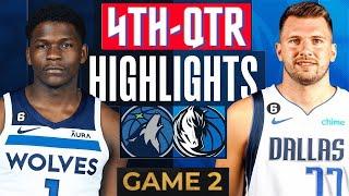 Minnesota Timberwolves vs. Dallas Mavericks - Game 2 Highlights 4th-QTR  WCF  2024 NBA Playoffs