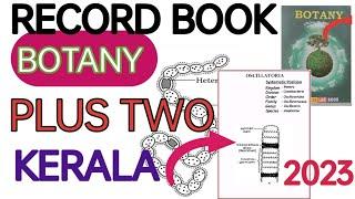 BOTANY RECORD BOOK FOR KERALA HSS 2023 UNOFFICIAL