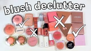 BLUSH DECLUTTER 2024 this one hurt 
