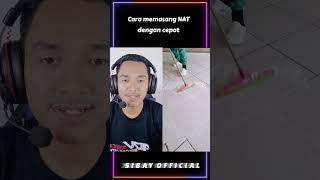 Cara memasang NAT keramik dengan cepat #shorts