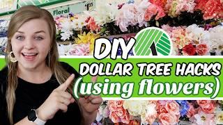 $1 Dollar Tree HACKS & DIYS Using Floral Picks and Flowers you have to try Krafts by Katelyn