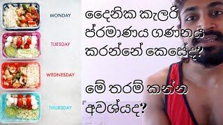 How to calculate the daily calorie intake - දෛනික කැලරි ප්‍රමාණය ගණනය කරන්නේ කෙසේද?