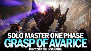 Solo Master One Phase Grasp of Avarice Dungeon Boss Phryzhia the Insatiable Destiny 2