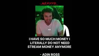 Adin Ross brags on stream