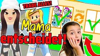 MAMA entscheidet meine TRADES in ADOPT ME  VERLIERE ich mein INVENTAR?  Alles Ava Gaming