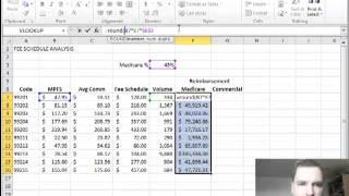 Excel Video 232 Fee Schedule Example Part 1