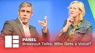 Breakout Talks Who Gets a Voice?  Richard Gizbert & Carole Cadwalladr  Edinburgh TV Festival 2019