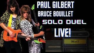 Paul Gilbert Bruce Bouillet Solo Duel  LIVE