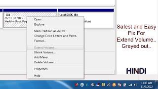 Extend Volume Greyed Out. Easy Solution. Windows 7 Windows 10 Windows 11