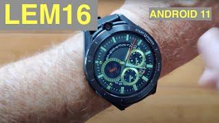 LEMFO LEM16 Android 11 6GB128GB 4G SpO2 & Sleep Monitoring Smartwatch Unboxing and 1st Look