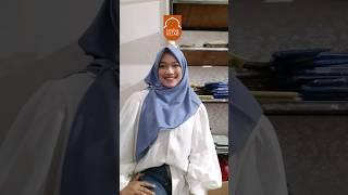 klo pake kiki scarf tanpa banyak jarumpun gak bakal  khawatir ribet benerin jilbab 