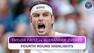 Stunning comeback in five sets  Taylor Fritz vs Alexander Zverev  Highlights  Wimbledon 2024