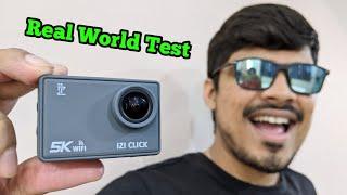 IZI Click Action Camera  5K EIS Feature Mic Test Vlogging Motovlogging Dashcam Webcam  Part- 2