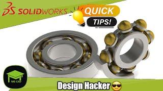 How to Design And Assembly of Ball Bearing in SolidWorks  SolidWorks tutorial  Tips & Tricks