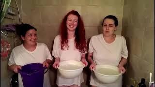 braless girls Ice bucket challenge #icebucketchallenge