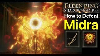 Elden Ring How to Beat Midra Greatsword of Damnation Midras Flame of Frenzy Shadow of Erdtree