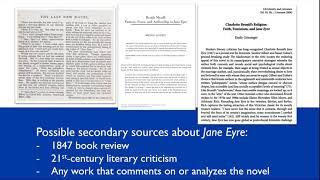 Primary and secondary sources for literature and English