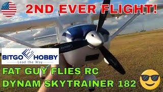 2nd EVER Flight of the DYNAM Skytrainer 182 by Fat Guy Flies rC