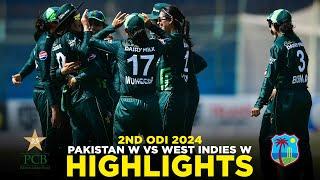 Full Highlights  Pakistan Women vs West Indies Women  2nd ODI 2024  PCB  M2F2A