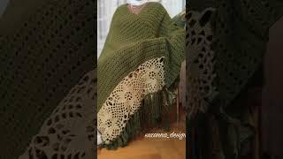 كروشيةشال كروشية كبير crochet big shawl