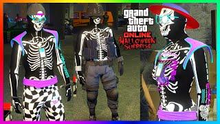 UNLOCK Skeleton Outfit NEW Halloween Event FREE Clothing UFO GTA 5 DLC 2024 GTA Online Update