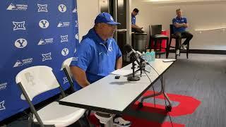 BYU Football Postgame  Kalani Sitake Press Conference  BYU 18 SMU 15