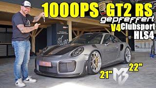 Erster 991 GT2 RS mit 1000PS und GEPFEFFERT V4 Clubsport mit HLS4 auf 2122“ MB Design