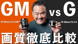 GMレンズ vs Gレンズ徹底比較！画質の違いを徹底検証してみた！【SONY FE 50mm F1.4 GM vs FE 50mm F2.5 G】