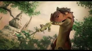 Ice Age 3 - Mother T Rex tries to eat Sid with Jurassic Park sounds