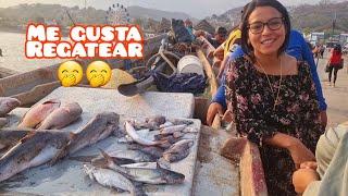 Comprando Pescado en la Libertad de El Salvador  Estan Baratos