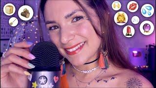 ASMR Emoji Challenge 5 - Water Spray Mouth Sounds Brushing - Personal Attention GermanDeutsch