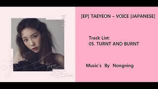 EP TAEYEON - TURNT AND BURNT JAPANESE