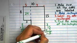 Calculating the Area of a Rectangle and Irregular Polygons