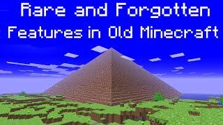 Rare and Forgotten Stuff in Old Minecraft