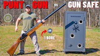 PUNT GUN vs Gun Safe The Biggest Shotgun EVER