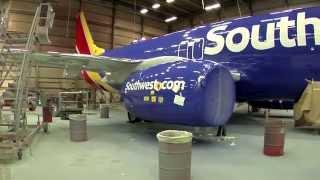 Painting our new Southwest Heart Livery