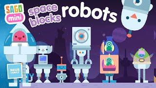 Build the cutest robots on Sago Mini Space Blocks