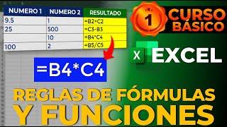 REGLAS PARA HACER  FÓRMULAS Y FUNCIONES EN EXCEL Nueva Versión