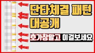 호가창 매매기법주식 단타 맥점 공개합니다 이런 체결보이면 바로 들어가세요