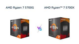 AMD Ryzen 7 5700G vs Ryzen 7 5700X - Which is the Best Processor?