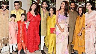 Celebrities Arrived Manish Malhotra Ganpati Celebration 2024 Sara Ali Khan Kiara Advani Kajol