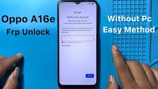 OPPO A16e Frp Bypass  Without Pc  OPPO A16 Google Account Lock Unlock