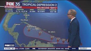 Tropical Depression 2 forms in Atlantic likely to become first 2024 hurricane