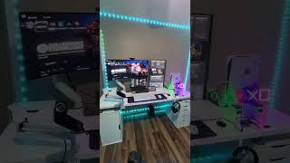 My streaming and dual gaming setup ft Elgato and Lg products using the ikea desk hack