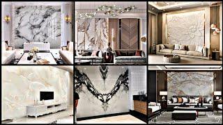 Unique 55 Most Popular Luxury Modern Design Living Room Wall Marble Idea 2021