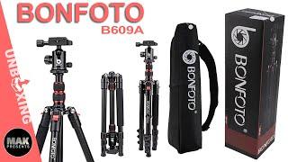 Camera Tripod BONFOTO B690A Compact Lightweight Unboxing video