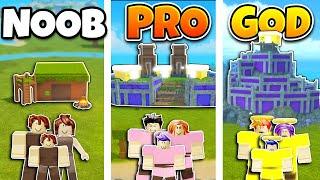 Roblox NOOB vs PRO vs GOD FAMILY BASE BUILD in BOOGA BOOGA