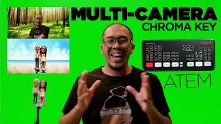 ATEM MULTIPLE CAMERA GREEN SCREEN CHROMA KEY